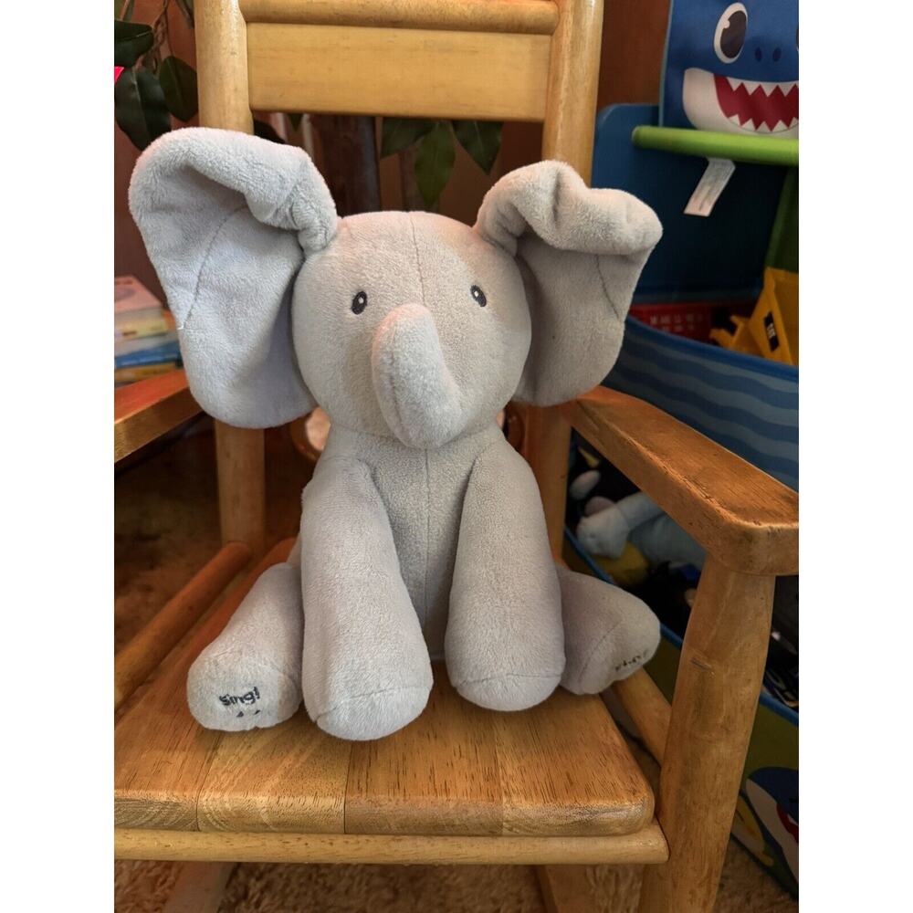 Baby Gund Animated Sing and Play Flappy The Elephant Peek-a-Boo Plush Toy Works